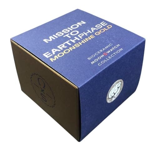 Image of Swatch MoonSwatch Omega X Mission to Earthphase Moonshine Gold October Wrist Watch