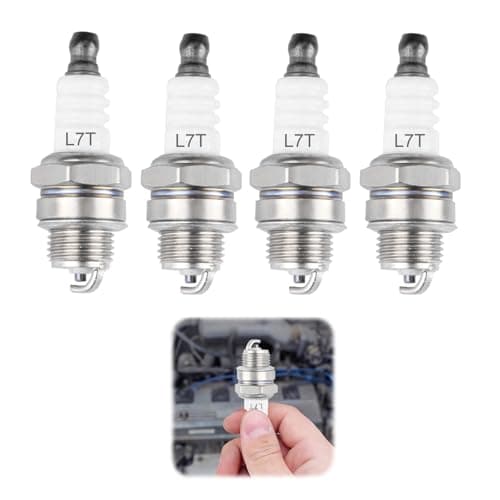 Image of 4 Pcs L7T Spark Plug, Stroke Engine Spark Plug, Compatible with BPMR7A, CJ8, RCJ6Y, RCJ7Y, Lawn Equipment & Small Engine Power Tools, for Two-Stroke Chain Saws, Lawn Mowers, Sprayers, Tea Pluckers