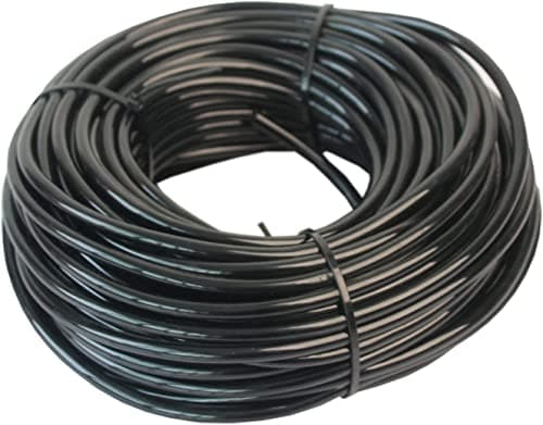 Image of Hydrogarden Micro Irrigation Tube,Drip Irrigation Line, 20 Meter Watering Tubing Hose, I.D 4mm/O.D 7mm Black Supply Pipe for Garden Irrigation System