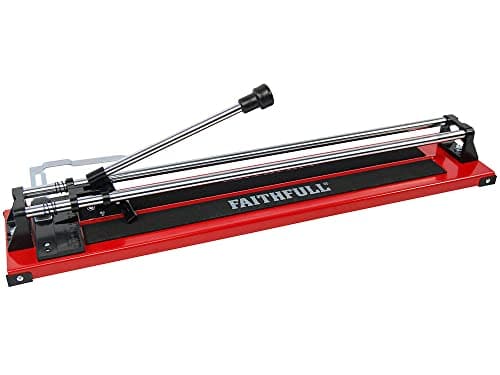 Image of Faithfull Tile Cutter - 600mm (24in) Square, 425mm Diagonal, 12mm Thick Cutting Capacity for Ceramic Tiles