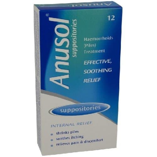 Image of Johnson & Johnson Ltd Anusol Suppositories 12 Pack