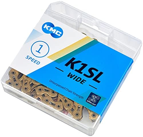 Image of KMC K1SL Wide BMX Chain, Ti-Ni Gold, 100 Link