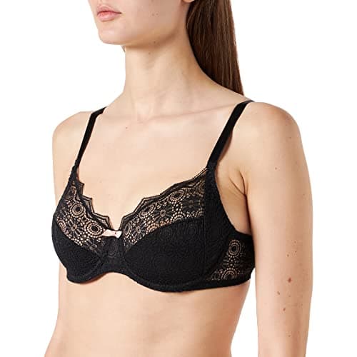 Image of Passionata Women's Georgia Super Covering Underwired Bra Full Coverage, Black (Schwarz 11), 32 B