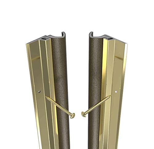 Image of Stormguard Qlon Metal Around Door Seal Durable Draught Excluder Weather Proofing ADS Strip Premium. (Gold)