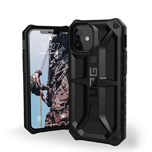 Image of URBAN ARMOR GEAR UAG iPhone 12 Mini 5G - (5.4 inch) Rugged Lightweight Slim Shockproof Premium Monarch Protective Cover, Black 112341114040