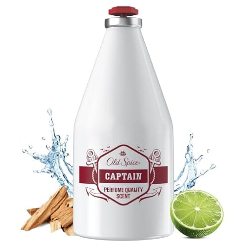 Image of Old Spice Captain After Shave Lotion for Men 100ml with Perfume Quality Scent, Refreshing Lotion for Face and Neck to Cool and Invigorate