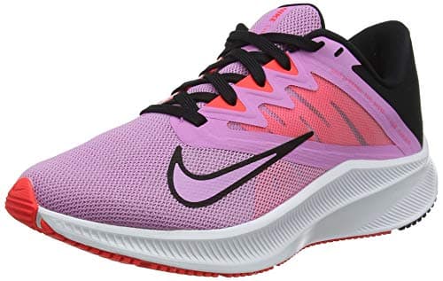 Image of Nike Quest 3, Women’s Running Shoe, Beyond Pink/Black-Flash Crimson, 4 UK (37.5 EU)