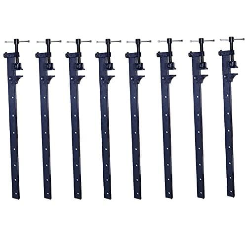 Image of 36” (900mm) Cast Iron T-Bar Sash Clamp Grip Work Holder Vice Slide Cramp 8pc