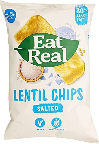 Image of Eat Real Lentil Sea Salt Chips, 113g