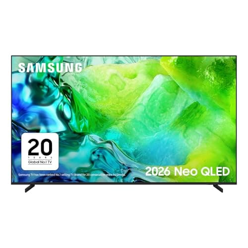 Image of Samsung Smart TV 65-Inch QN80H Neo QLED 4K, Quantum Mini LED, NQ HDR+, Motion Xcelerator 144Hz, Dolby Atmos & OTS Lite, Gaming Hub, FreeSync Premium Pro, Knox Security, Vision AI, Alexa [2026]
