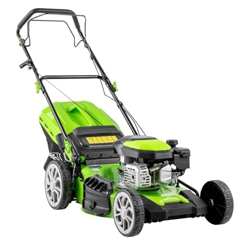 Image of Dellonda 170cc 20"/51cm Self-Propelled Petrol Lawnmower - 4-Stroke - DG102