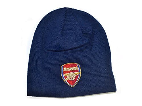 Image of Arsenal FC Official Product Beanie Hat Navy Club Crest Embriodery New Season