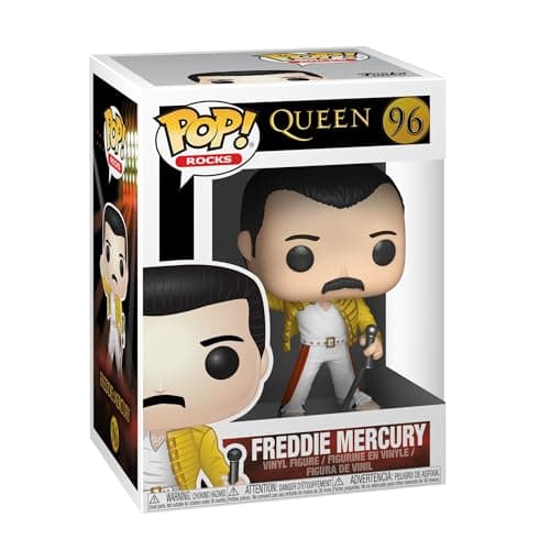 Image of Funko POP! Rocks: Queen - Freddie Mercury - Wembley 1986 - Collectable Vinyl Figure - Gift Idea - Official Merchandise - Toys For Kids & Adults - Model Figure for Collectors and Display