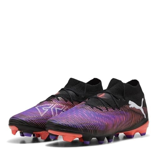 Image of Puma Unisex Future 8 PRO Firm Ground/Artifical Ground Football Boots, Puma Black-Puma White-Glowing Red, 9 UK