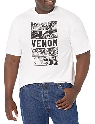 Image of Marvel Men's Venom Panels T-Shirt, White, XXL