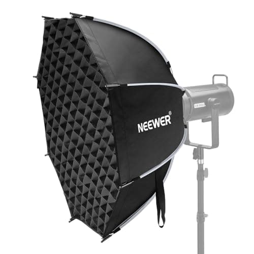 Image of Neewer 35.4'' Octagonal Softbox, Quick Release Parabolic Soft Box with Bowens Mount, Diffusers, Grid, Bag Compatible with Aputure 120d Compatible with Godox SL60w Q4 AS600B CB300B Q300, NS92P