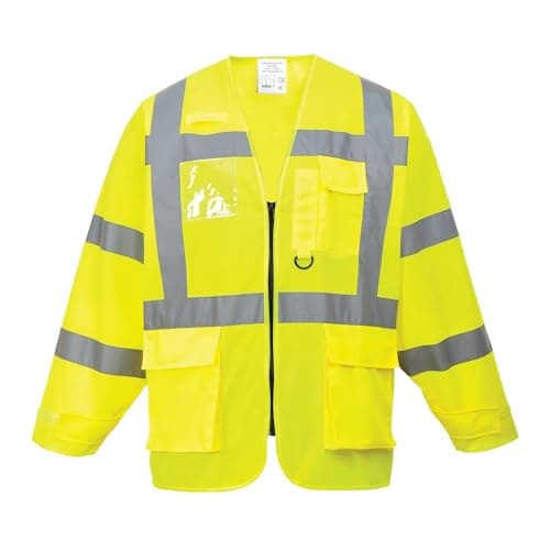 Image of Portwest Hi-Vis Executive Jacket, Size: XL, Colour: Yellow, S475YERXL