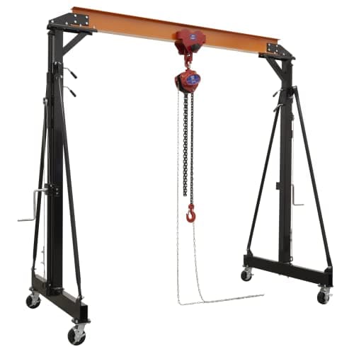 Image of Sealey 2 Tonne Adjustable Portable Lifting Gantry Crane & Hoist Combo – SG2000KIT