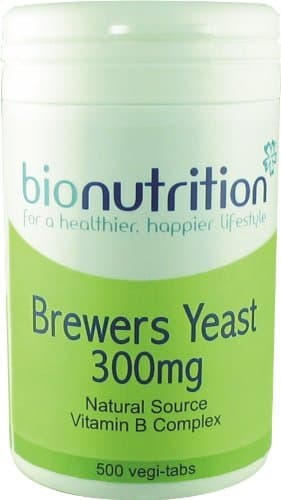 Image of Bio Nutrition Brewers Yeast 300mg : Natural B Vitamins Supplement : 500 vegi-tabs