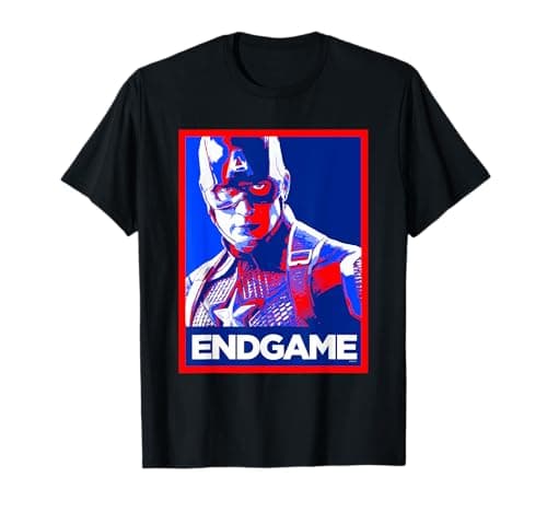 Image of Avengers Endgame Captain America Poster T-Shirt