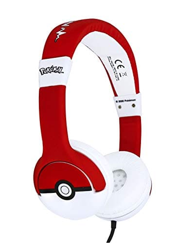 Image of OTL Technologies PK0758 Kids Headphones - Pokémon Pokéball Wired Headphones for Ages 3-7 Years