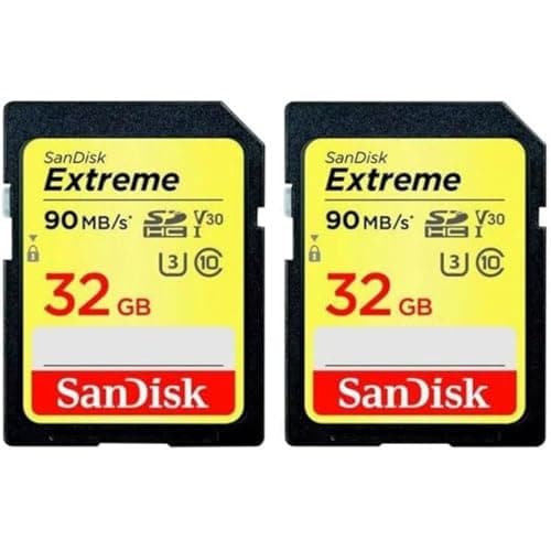 Image of SANDISK - CARDS Extreme Plus 32GB SDHC Memory Card 2-Pack 100MB/S 60MB/S UHS-