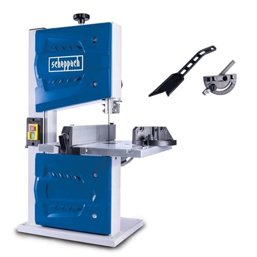 Image of Scheppach HBS25 Bandsaw | 350W | 80mm Cut Height | Tilting Table | Double Clamped Fence | Inc. Mitre Gauge & Push Stick