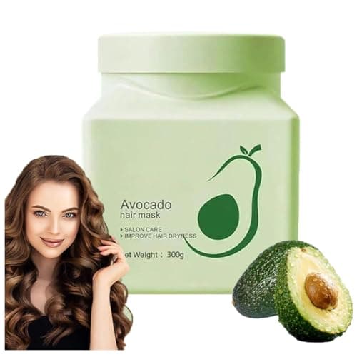 Image of Avocado Hair Mask For Intensive Care,﻿Avocado Intensive Care Hair Masks,Deep Conditioning Avocado Oil Hair Mask,Hydrates, Nourishes & Repairs Dry, Damaged Hair (1 Pcs)