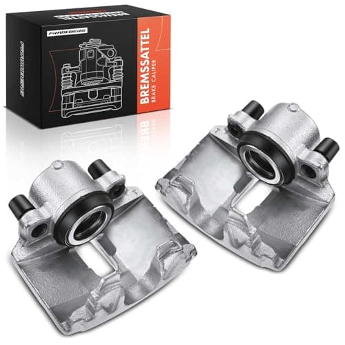 Image of Frankberg 2x Brake Caliper Disc Brake Front Left Right Compatible with Golf Plus Golf V Golf VI P.a.s.s.a.t Fabia II Fabia III A3 O.c.t.a.v.i.a II C.a.d.d.y III Replace# 1K0615123E