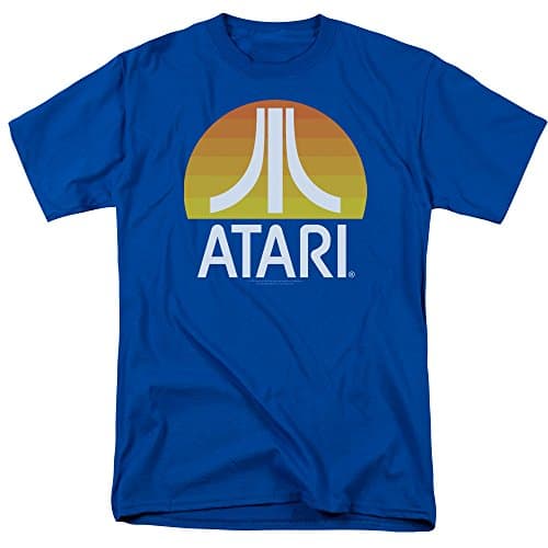 Image of Atari - Mens Sunrise Clean T-Shirt, Large, Royal Blue