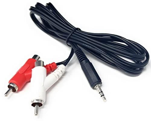 Image of DRUT 1.5m 3.5mm mini Stereo Jack Plug to 2x Stackable Male & Female RCA Phono Plugs Audio Lead Cable 5ft