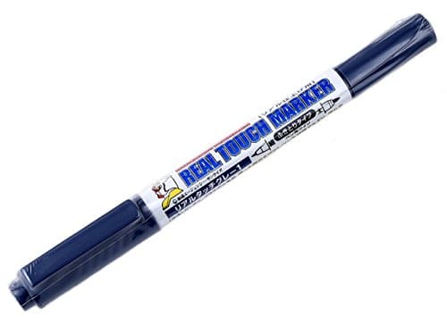 Image of MR.HOBBY\ミスターホビー MR.HOBBYミスターホビー GM401 Gundam Marker Real Touch Felt Tip Pens for Painting Gunpla, Gray 1, Extra Fine