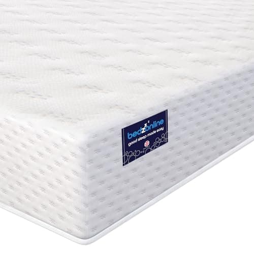 Image of BEDZONLINE Memory Foam Mattress - 3ft Single Size (190 x 90 x 11 cm) | Firm with Therma-Pure & Reflex Foams | Orthopaedic Sleep Support | UK Made, Breathable & Hypoallergenic