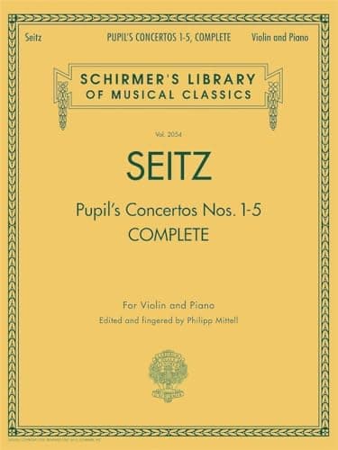 Image of FRIEDRICH SEITZ COMPLETE PUPIL S CONCERTOS NOS.1-5 VLN: Schirmer'S Library of Musical Classics, Vol. 2054 Violin and Piano