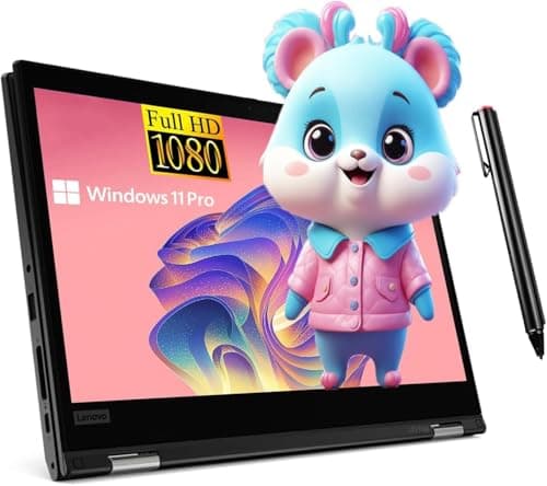 Image of Lenovo ThinkPad L13 Yoga Gen 2, Touchscreen 2-in-1 Business Laptop, Intel Core i5-1145G7, 13.3-Inch FHD Notebook, 16GB RAM, 512GB SSD, QWERTY Keyboard, Stylus Pen, Windows 11 Pro (Renewed)