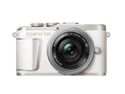 Image of Olympus PEN E-PL9 16 MP Compact System Camera with Electric Zoom, 4K Movies, 3-Inch Display, Wi-Fi and 14 - 42 mm Pancake Lens - White/Silver