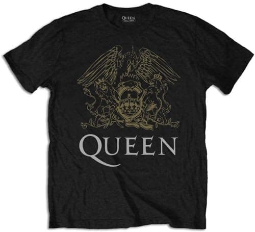 Image of Queen 'Crest' T-Shirt (Extra Large) Black