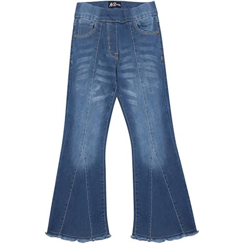 Image of A2Z 4 Kids Girls Comfort Denim Jeans Stretchy - Jeans JN39 Mid Blue._9-10
