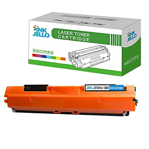 Image of InkJello Compatible Toner Cartridge Replacement for HP Colour LaserJet Pro MFP M176n M177fw CF351A (Cyan)