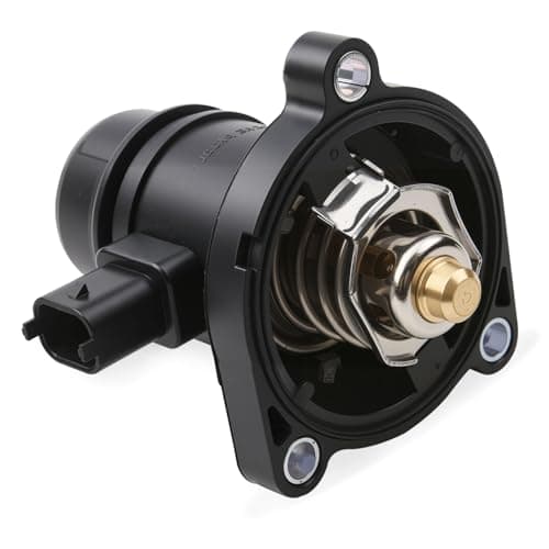 Image of Car Thermostat and Seal Housing, Compatibility with Vauxhall ADAM/CORSA D/E 1.2/1.4/Astra J Vauxhall Corsa D E Astra J 1.2 1.4 Replaces Thermostat Housing Plug 55593033 55579011 55561629