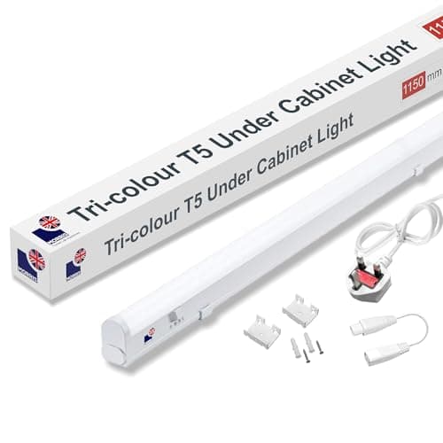 Image of Morris LED Under Cabinet Light Linkable 3 Colours in 1 3000k/4000k/6500k Kitchen Light - UK Plug Included - 288mm, 550mm, 850mm,1150mm (1150mm, 1Pack)