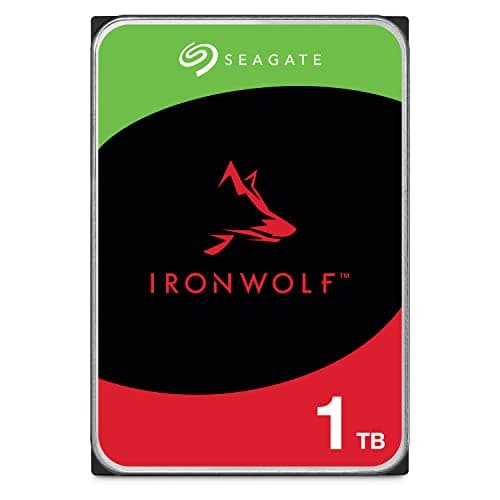 Image of Seagate agate IronWolf, 1 TB, Enterprise Internal NAS HDD – CMR 3.5 Inch, SATA 6 Gb/s, 5400 RPM, 64 MB Cache for RAID NAS, Rescue Services (ST1000NT008)