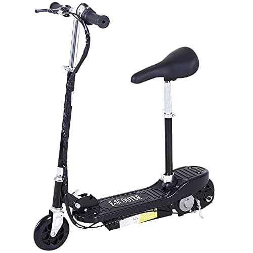 Image of HOMCOM Electric Scooter for Kids, Foldable Ride On Powered Scooter with 120W Motor, Top Speed 10 KM/H, Maximum Range 8 KM - Black