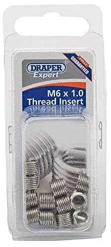 Image of Draper 21708 Expert Metric Thread Insert, Refill Pack, M6 x 1.0", Pack of 12 , Blue
