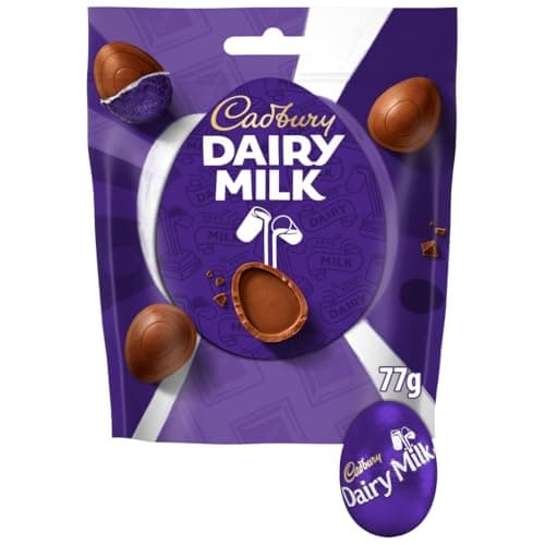 Image of Cadbury Dairy Milk Mini Chocolate Eggs Bag 77g