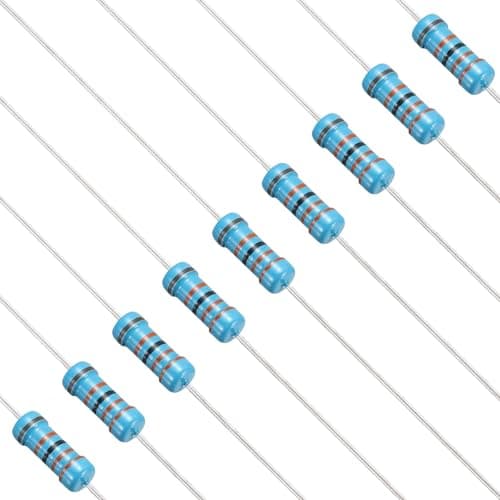 Image of PATIKIL 330K Ohm Resistor, 50Pcs 1W Metal Film Fixed Resistor Kit 1% Tolerance Multiple Values of Resistance Optional for DIY Electronics Projects Computer TV Circuit Board