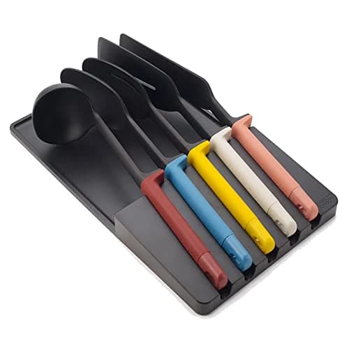 Image of Joseph Joseph Elevate Utensils in drawer store 5-Piece Utensil Set, kitchen storage and organisation - Multicolour