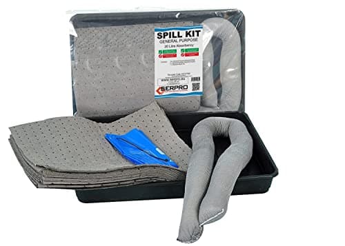 Image of 20 Litre General Purpose Compact Spill Kit with Drip Tray - Efficient Spill Response and Containment Solution