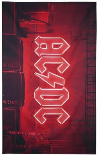 Image of AC/DC PWR UP Unisex Flag Multicoloured 100% Polyester Band Merch, Bands