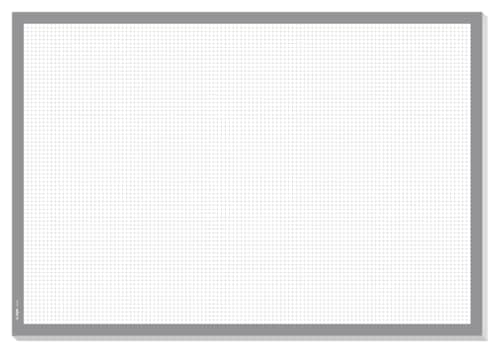 Image of SIGEL HO260 Paper Desk Pad, Squared, A2 (59.5 x 41 cm), 80 gsm, white/grey, 30 sheets